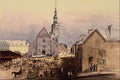 545033 French Cathedral, Quebec City, Mary M. Chaplin, 1839 C856 A4 Photo Print