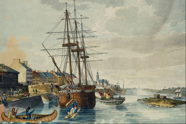 545042 View Of The Harbor, Montreal, R.A. Sproule, 1830 C2641 A4 Photo Print