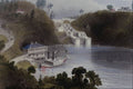 545054 Locks On Rideau Canal, Ottawa, Ont., W.H. Bartlett C2367 A4 Photo Print