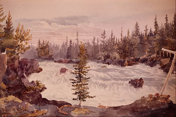 545078 Island Portage, River Kamanatequaya, George Back C1643 A4 Photo Print