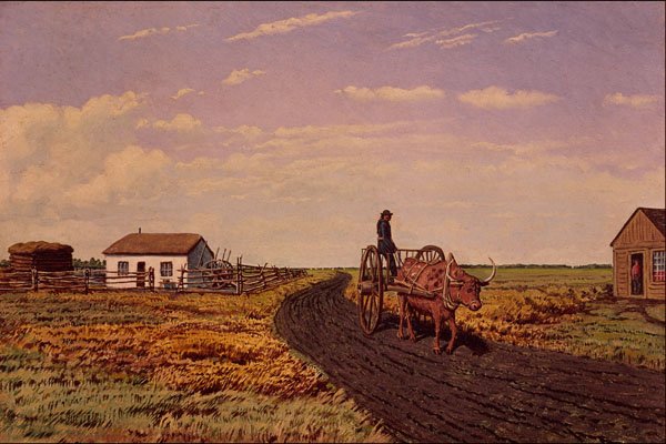 545084 Red River Cart, Man., W. G. Hind, 1862 C13965 A4 Photo Print