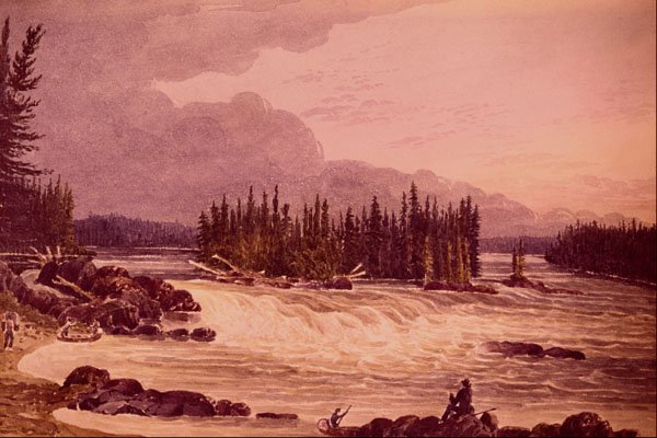545098 The Mountain Fall In Slave River, George Back C6668 A4 Photo Print