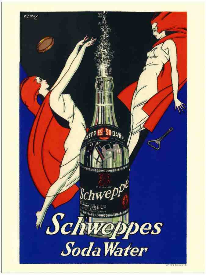 545K schweppes soda water 1920s 2 Vintage Advert A4 Photo Print