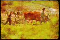 547000 Iron Age Plowing, Denmark A4 Limited Edition Watercolour Print