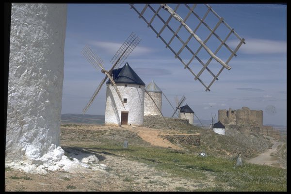547002 Windmills, La Mancha, Spain A4 Photo Print