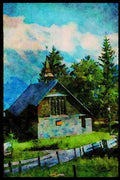 547005 Murren, Switzerland A4 Limited Edition Watercolour Print
