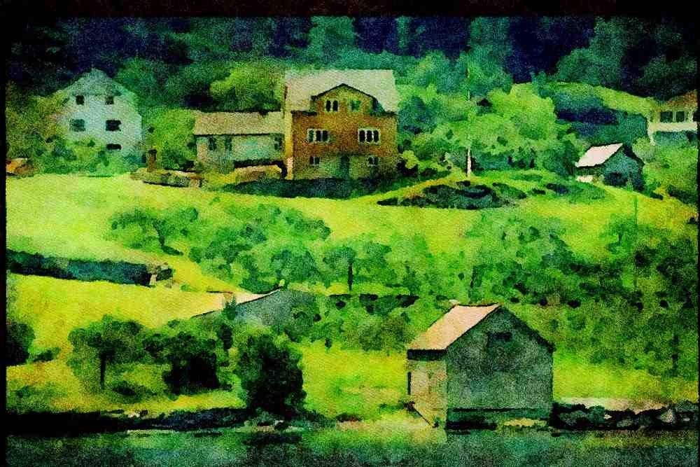 547012 Maloy, Western Norway A4 Limited Edition Watercolour Print