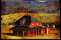 547014 Unusual Rural Home On Cabot Trail, Nova Scotia, Canada A4 Limited Edition Watercolour Print