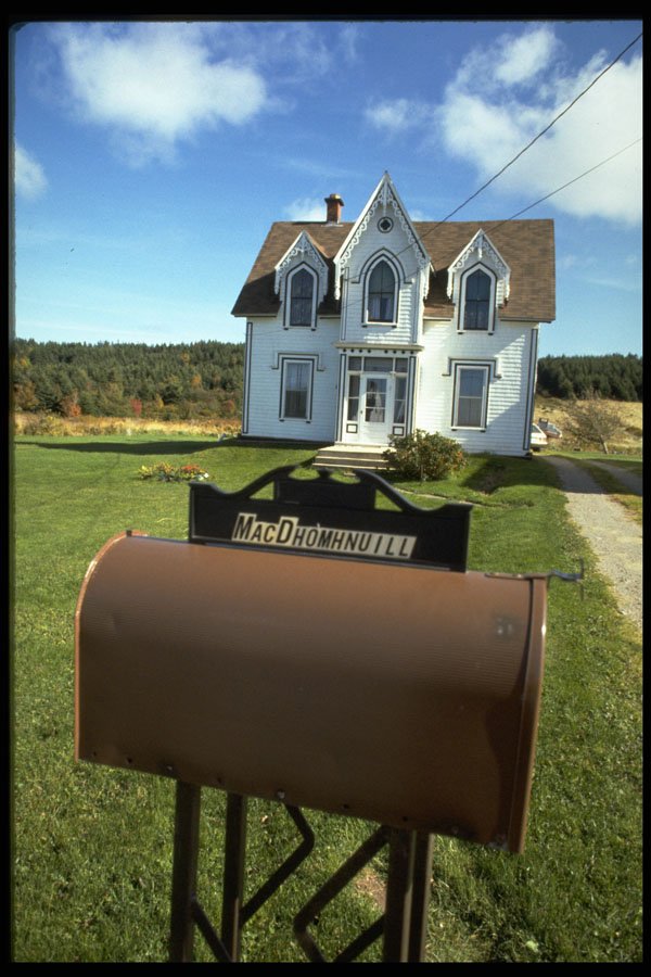 547016 Typical Cape Breton Rural Farmhouse, Nova Scotia, Canada A4 Photo Print