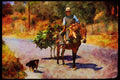 547025 Donkey, Greece A4 Limited Edition Watercolour Print