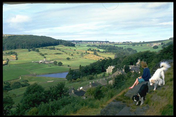 547040 Looking West Towards Pennine Hills, England A4 Photo Print