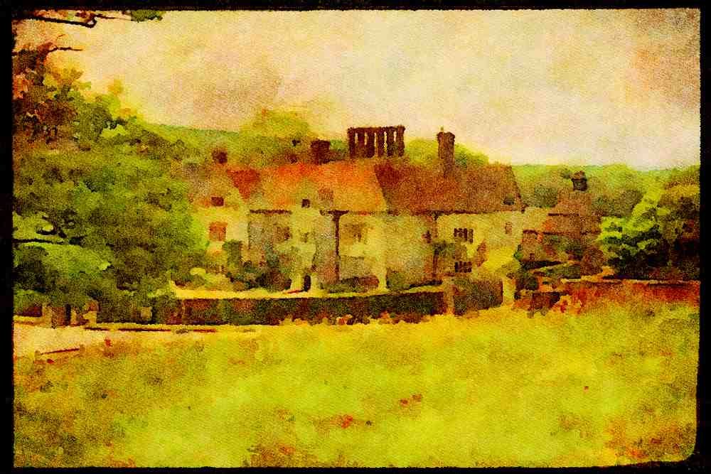 547050 Batemans, Home Of Rudyard Kipling, England A4 Limited Edition Watercolour Print