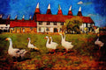 547072 Kentish Hop Farm, Whitbread, Britain A4 Limited Edition Watercolour Print
