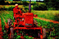 547095 Tractor, Norfolk, England A4 Limited Edition Watercolour Print