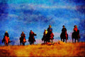 547098 Thundering Hooves A4 Limited Edition Watercolour Print