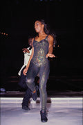 548068 Full length Sequined Catsuit A4 Photo Print