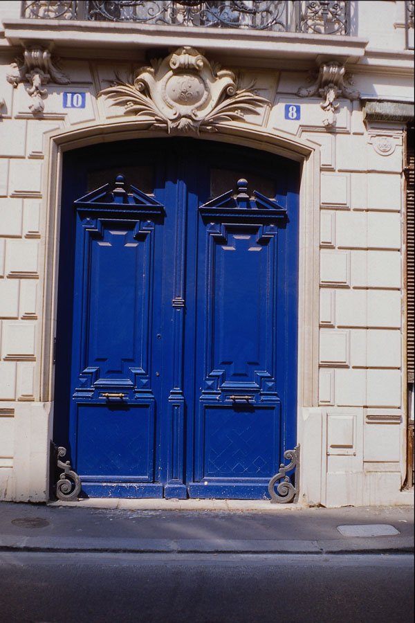 549000 Ultramarine Door A4 Photo Print