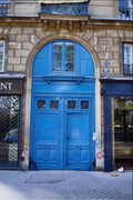 549008 Light Blue Door With Windows A4 Photo Print