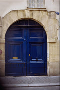 549009 Ultramarine Door With Brass Letter Box (1) A4 Photo Print
