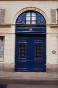 549012 Ultramarine Door With Two Sphinxes A4 Photo Print