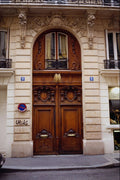 549019 Deep Ochre Door With Window A4 Photo Print