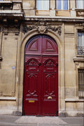 549032 Cherry Red Door A4 Photo Print