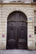 549036 Green Umber Door A4 Photo Print