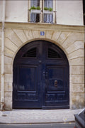 549040 Dark Blue green Door A4 Photo Print