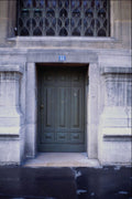 549041 Gray green Single Door A4 Photo Print