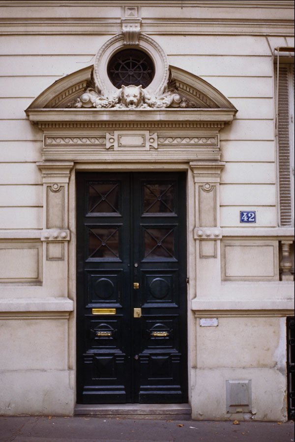549063 Door With Round Capital A4 Photo Print