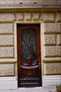 549065 Single Door With Baroque Design A4 Photo Print