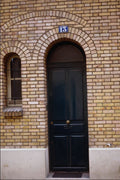 549070 Single Door On Brick Wall A4 Photo Print