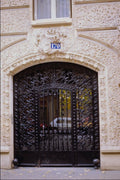 549084 Glass Door On Sculpted Wall A4 Photo Print