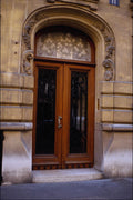 549093 Wood, Glass And Iron Door (1) A4 Photo Print