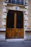 549094 Wood, Glass And Iron Door (2) A4 Photo Print