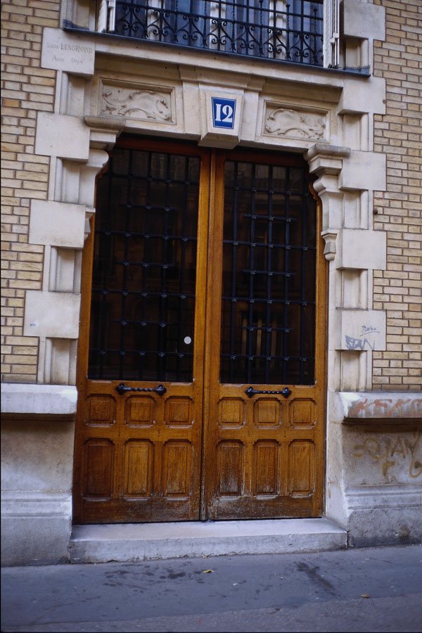 549094 Wood, Glass And Iron Door (2) A4 Photo Print