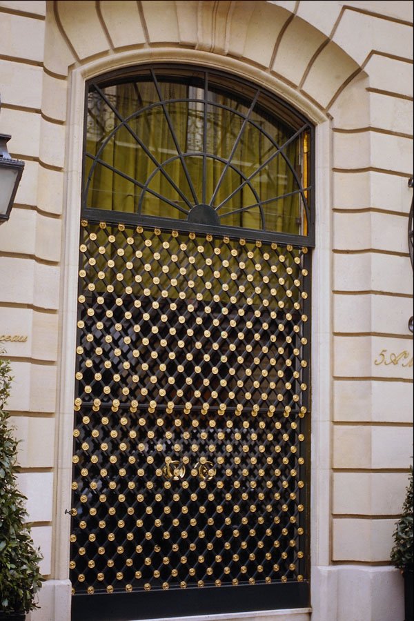 549099 Door With Gilded Motif A4 Photo Print