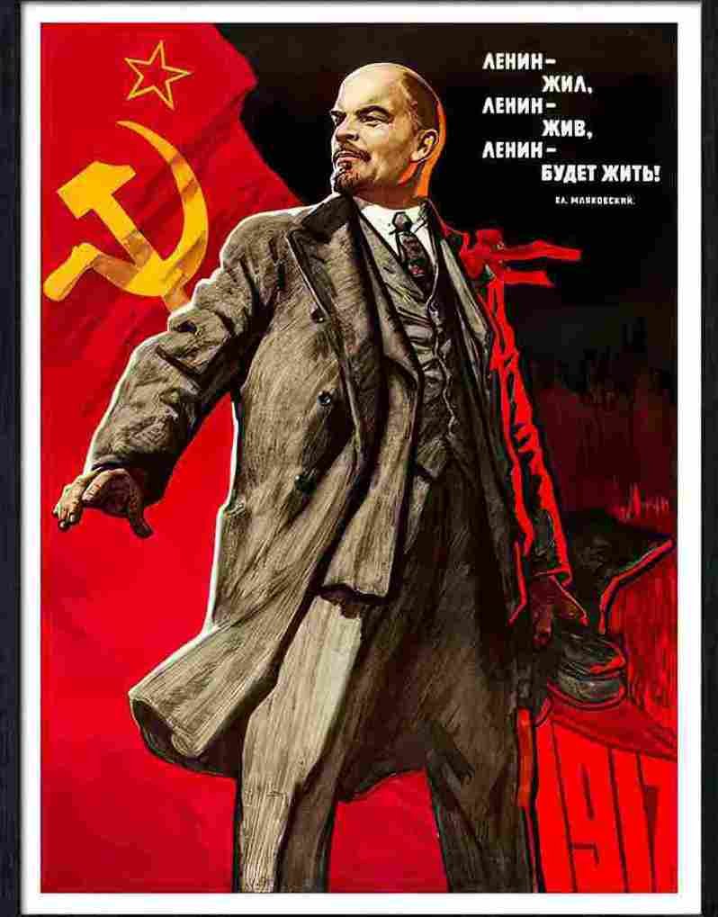 55 russian soviet poster lenin 1917 Advert A4 Photo Print