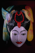 550044 Bird Woman Mask A4 Photo Print