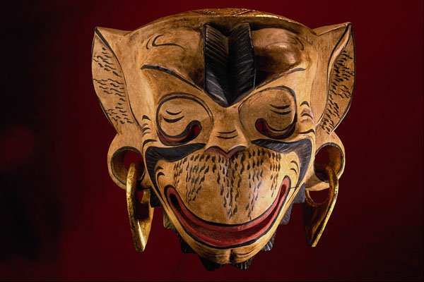 550045 Monkey Mask A4 Photo Print