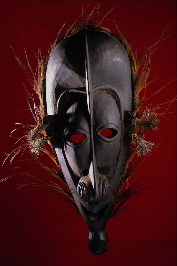 550099 Baga Village Mask A4 Photo Print