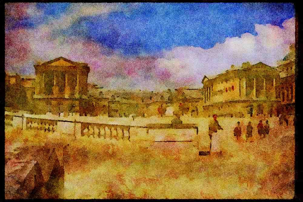 551007 Palace Of Versailles, Versailles, France A4 Limited Edition Watercolour Print