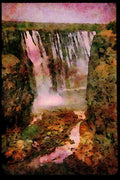 551013 Victoria Falls, Zambia A4 Limited Edition Watercolour Print