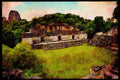 551014 Mayan Ruins, Tikal, Guatemala A4 Limited Edition Watercolour Print