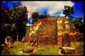 551015 Mayan Ruins, Copan, Guatemala A4 Limited Edition Watercolour Print