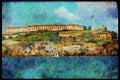 551018 Island Of Alcatraz, San Francisco, California A4 Limited Edition Watercolour Print