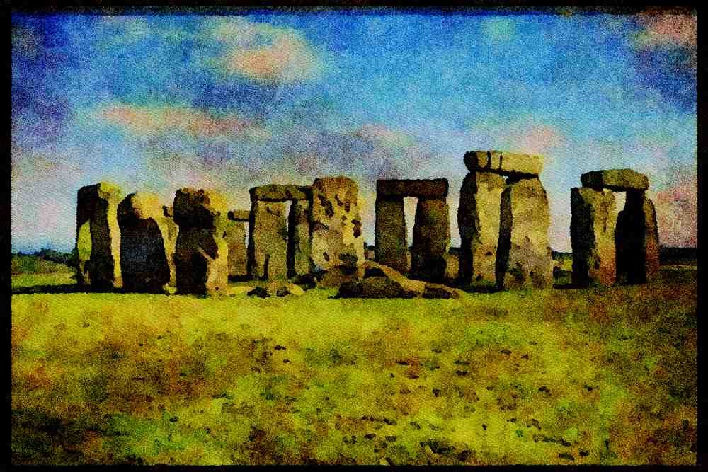 551019 Stonehenge, England A4 Limited Edition Watercolour Print