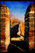 551020 The Great Wall Of China A4 Limited Edition Watercolour Print