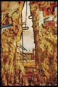 551022 The Berlin Wall, Germany A4 Limited Edition Watercolour Print
