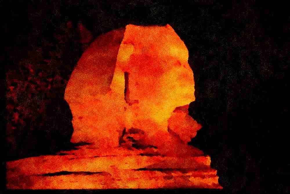 551030 Sphinx And Pyramids, Cairo, Egypt A4 Limited Edition Watercolour Print